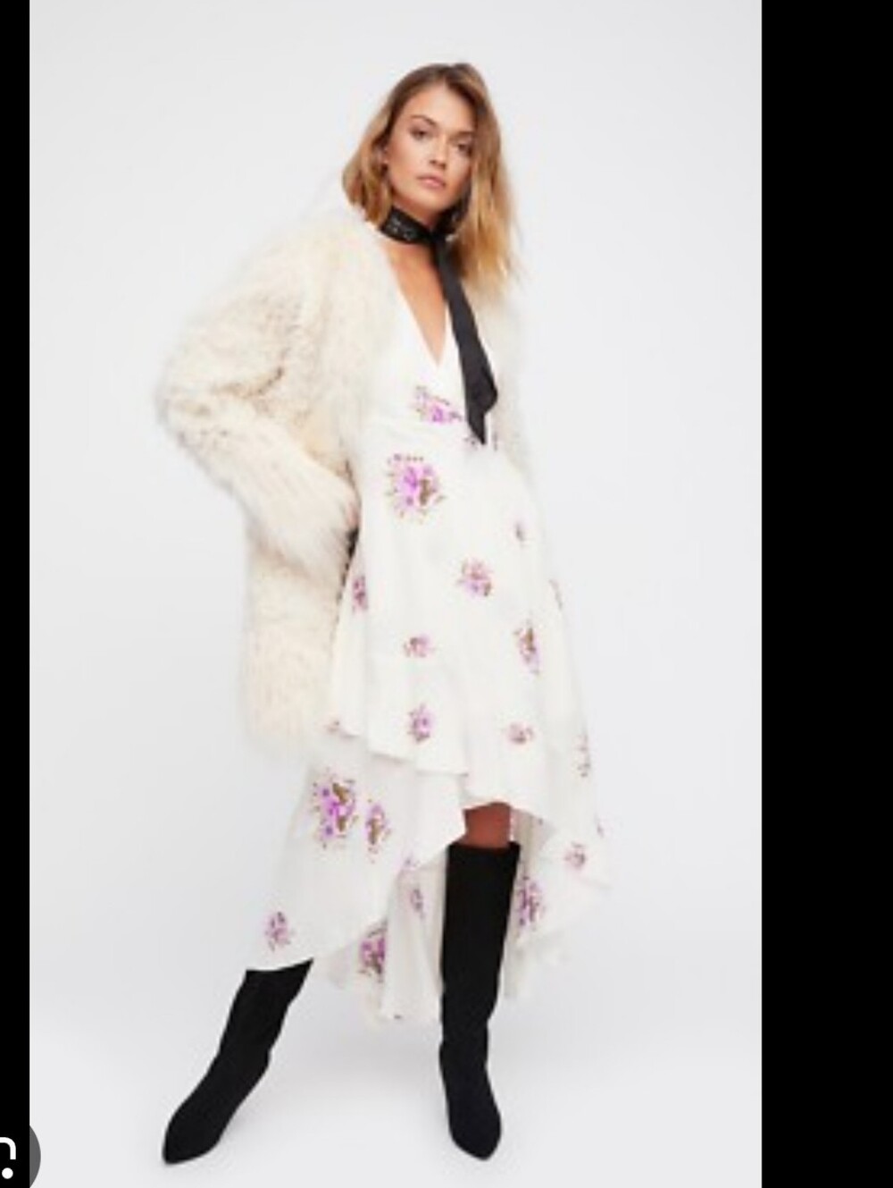 Free People Birdie High-Low Midi Dress